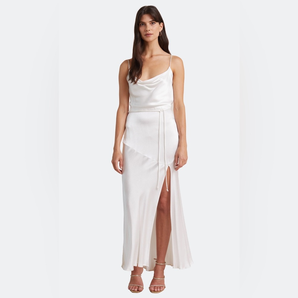 Bec + Bridge Moon Dance Midi Dress. Ivory, US size 4. Brand new, with tags.
